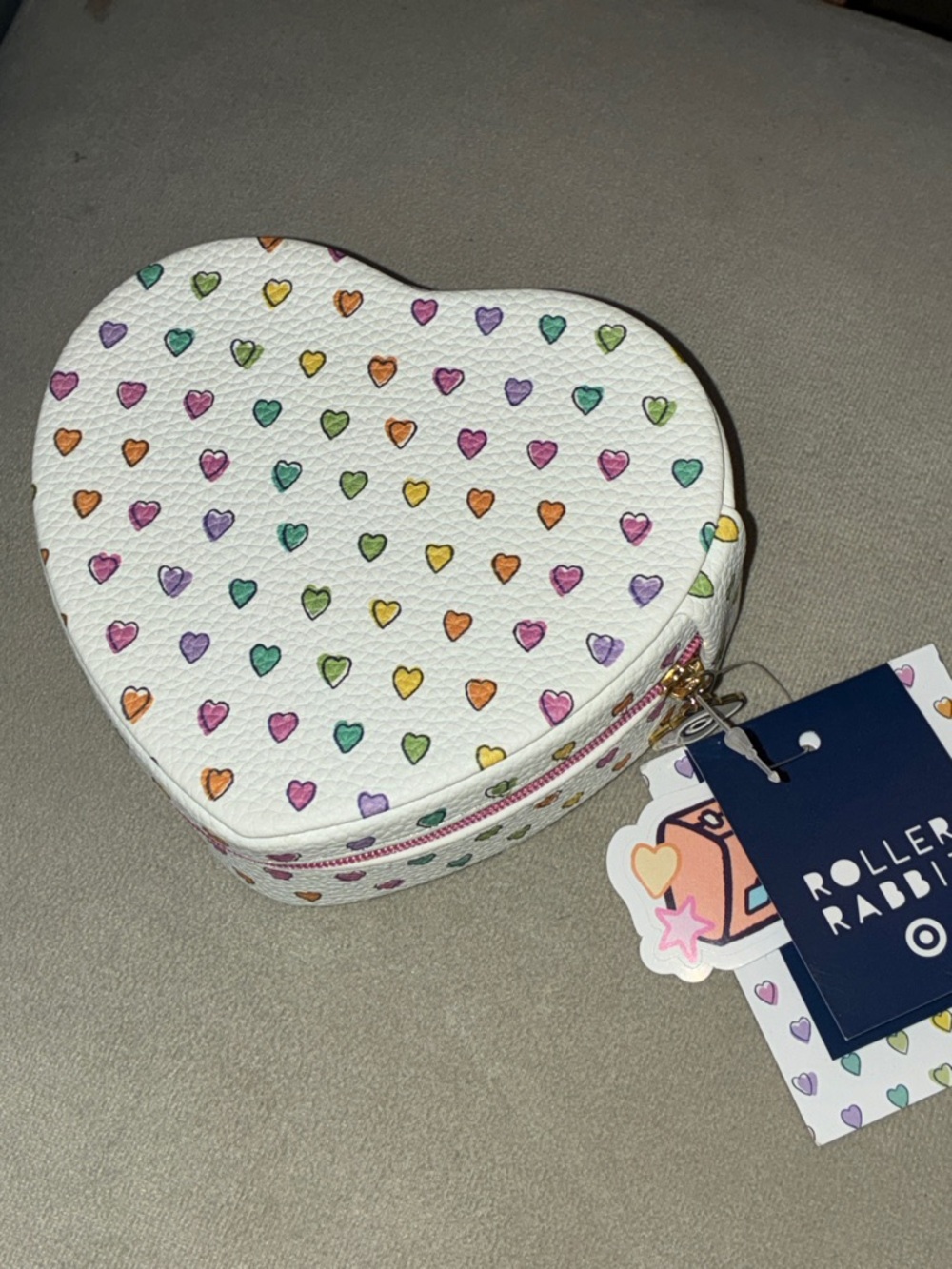 Roller Rabbit Heart shaped jewelry case - Picture 2 of 5